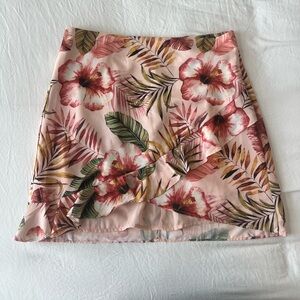 Lulu tropical print skirt